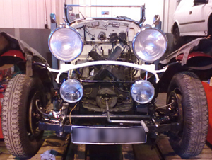 We work on vintage cars